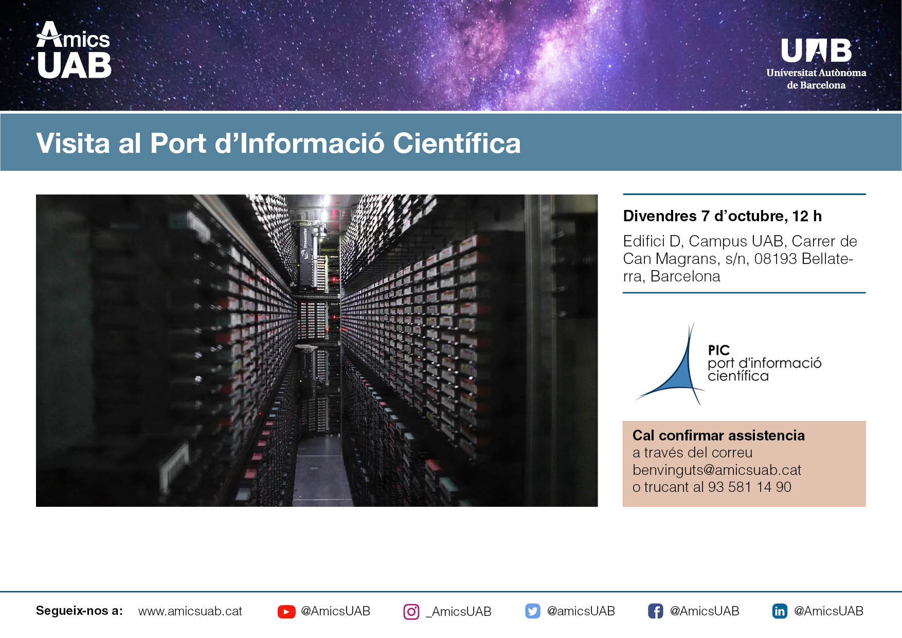 Visita al Port d'Informació Científica