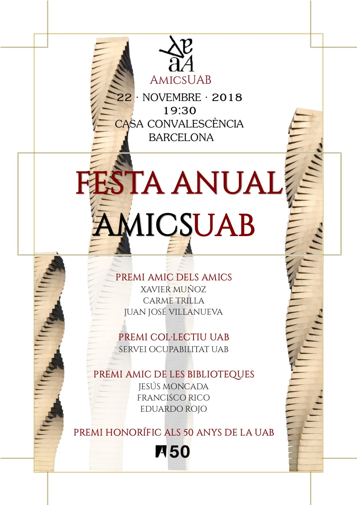 cartell festa AmicsUAB 2018